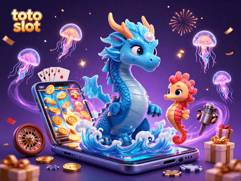 Experience vibrant action with a colorful toto slot game exploding from a smartphone.