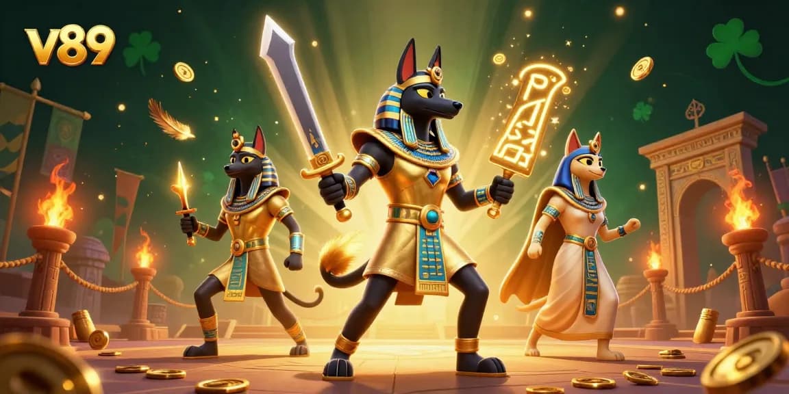 Gambarkan pengalaman mendebarkan v89 saat bertaruh di arena dengan Anubis dan Bastet.