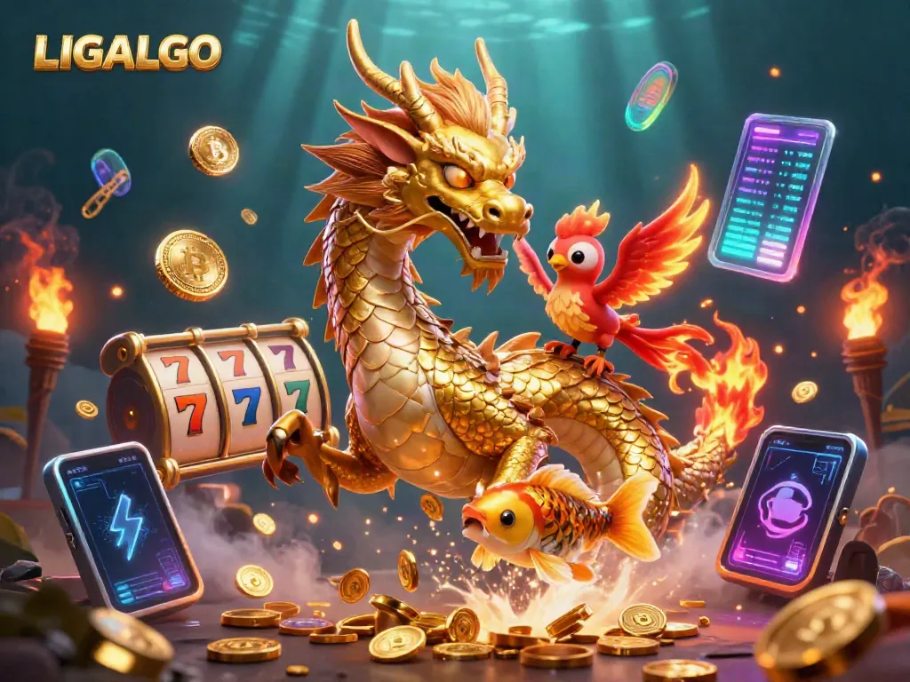 LIGALGO offers an exciting gaming experience highlighted by magical characters, vibrant coins, and slot themes.