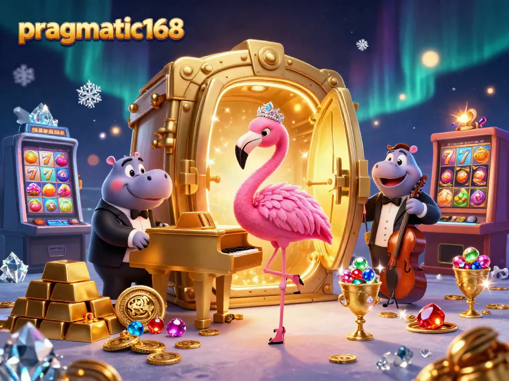 Engage in thrilling gameplay at pragmatic168 with vibrant casino elements and lively characters.