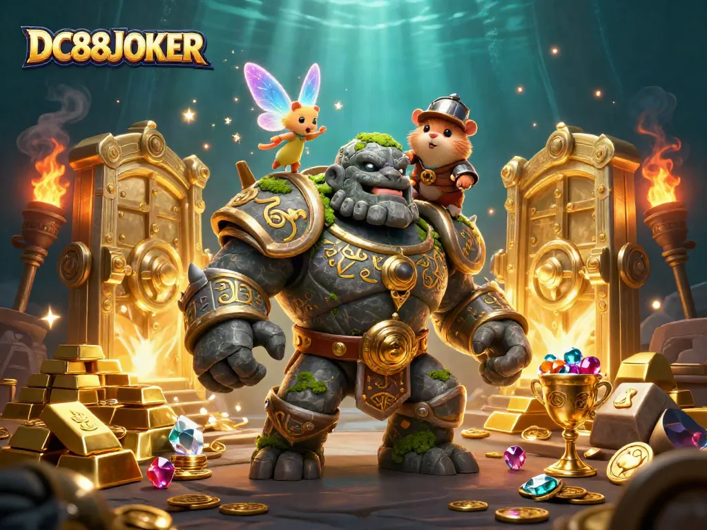 Experience thrilling adventures with DC88JOKER's vibrant action-packed fantasy scene.