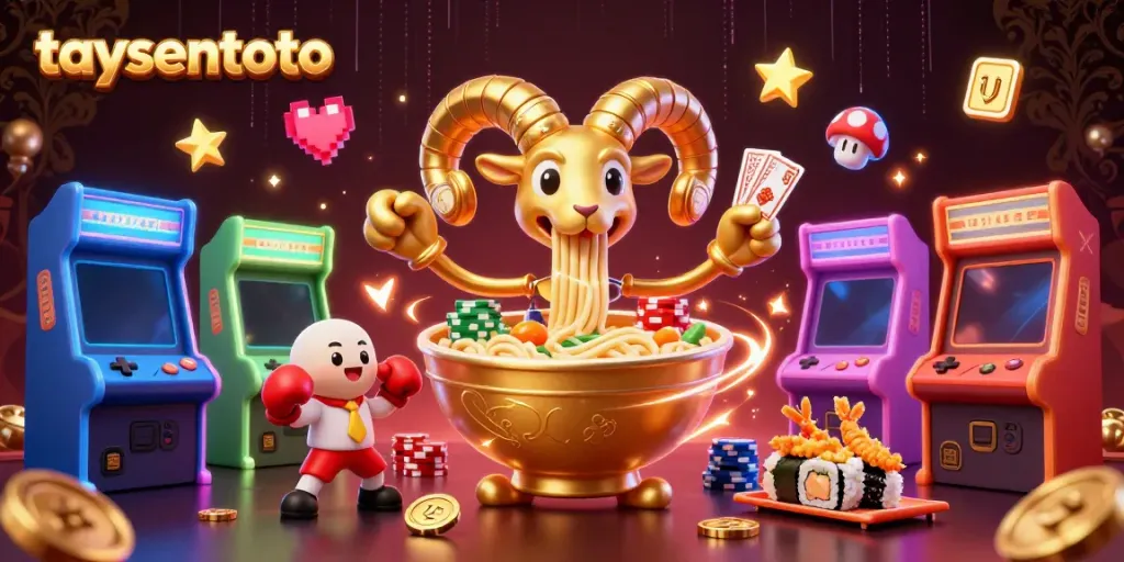 Engage in exciting gameplay at taysentoto with a vibrant 3D illustration showcasing casino-inspired characters.