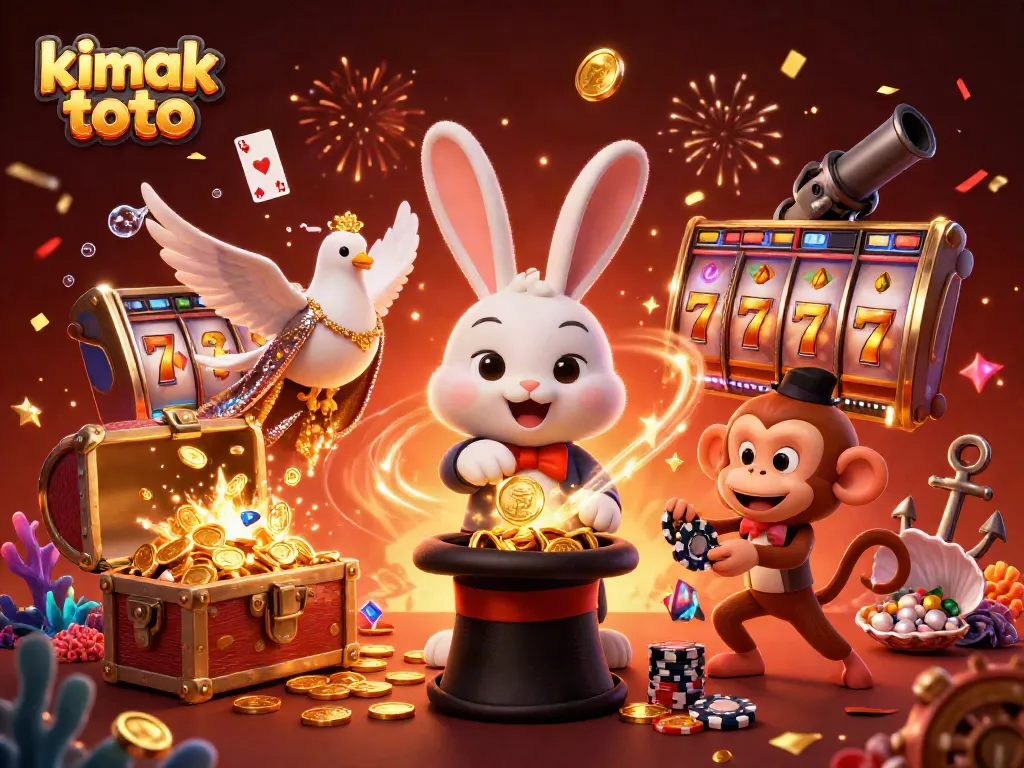 Experience thrilling wins with kimak toto in this vibrant casino scene of magic and excitement.