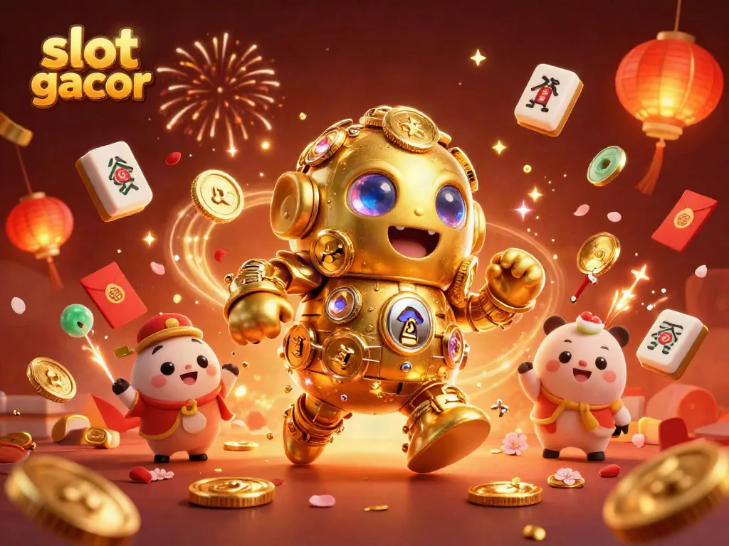 Exciting gameplay with slot gacor theme, highlighting golden characters and casino elements.
