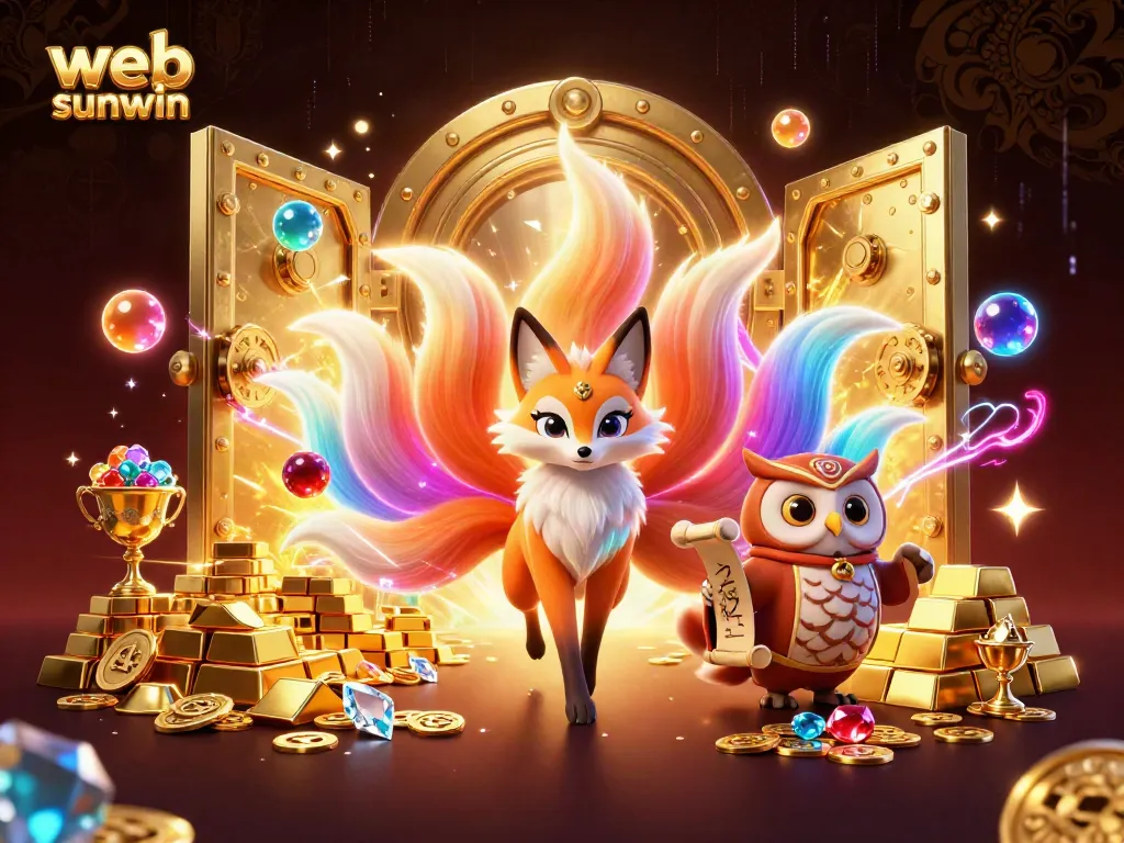 Experience thrilling gameplay with web sunwin's vibrant, cartoon-style casino atmosphere featuring enchanting characters and treasures.