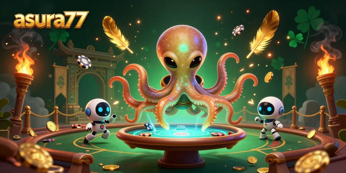 Engage with Asura77's thrilling alien-themed slot gaming experience featuring vibrant visuals.
