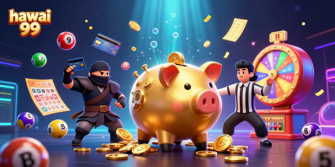 Watch hawai 99 come alive with a golden sumo wrestler and vibrant gambling symbols in action!