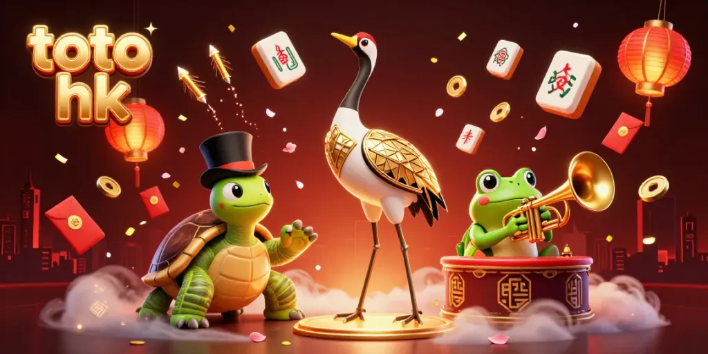 Memenangkan jackpot toto hk dengan gaya, diisi dengan elemen permainan dan dekorasi berwarna-warni.