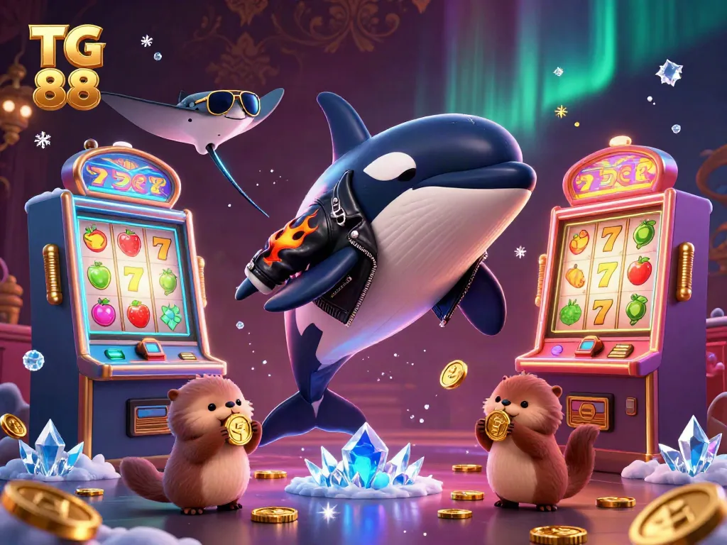 Experience TG 88's dynamic slot gaming scene with vibrant sea creatures and golden coins.
