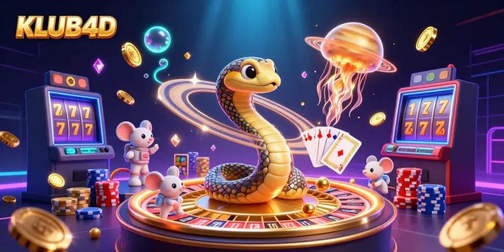 Permainan bola roulette online di KLUB4D dengan elemen menarik dan visual yang kaya.