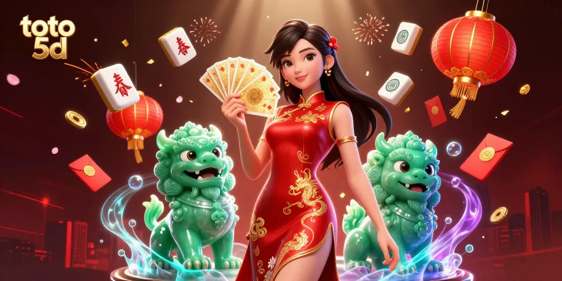 Play exciting toto 5d with winning symbols and vibrant 3D illustration of casino elements.