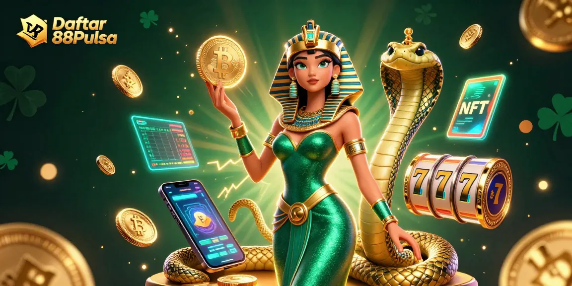 Join the action with Daftar 88Pulsa, featuring luxury casino elements and vibrant digital assets.