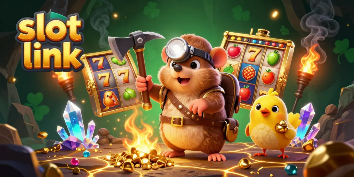 Engage with slot link through a vibrant treasure hunting adventure featuring dynamic casino elements.
