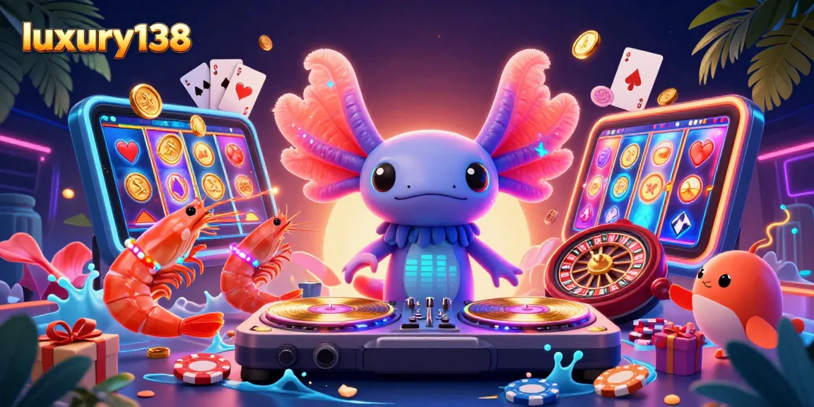 Experience thrilling gameplay at luxury138 with vibrant casino elements and a lively underwater party scene.