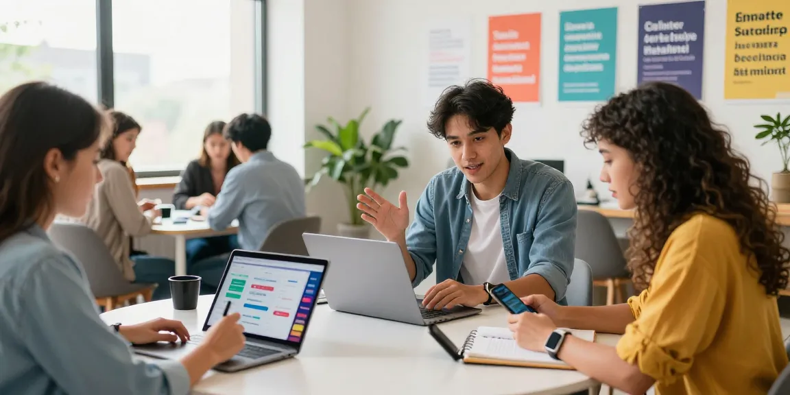 Engaging scene depicting users collaborating in ROKOK88 slot login activities, showcasing dynamic interactions and digital strategy in a vibrant atmosphere.