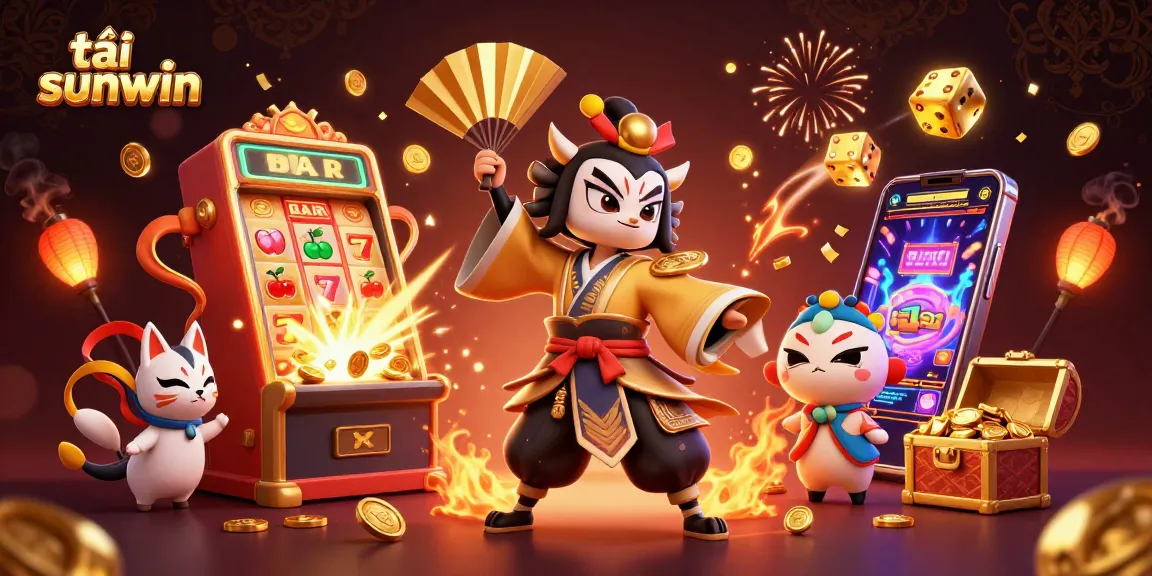 Spin and win at tải sunwin with exciting casino gameplay and vibrant, colorful scenes.