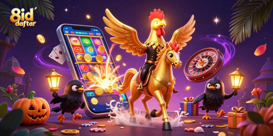 Experience thrilling gameplay with 8id daftar in a vibrant casino scene showcasing interactive elements.