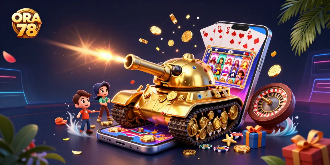 ORA 78 menampilkan pengalaman bermain yang menarik di mini kasino dengan efek meriah.