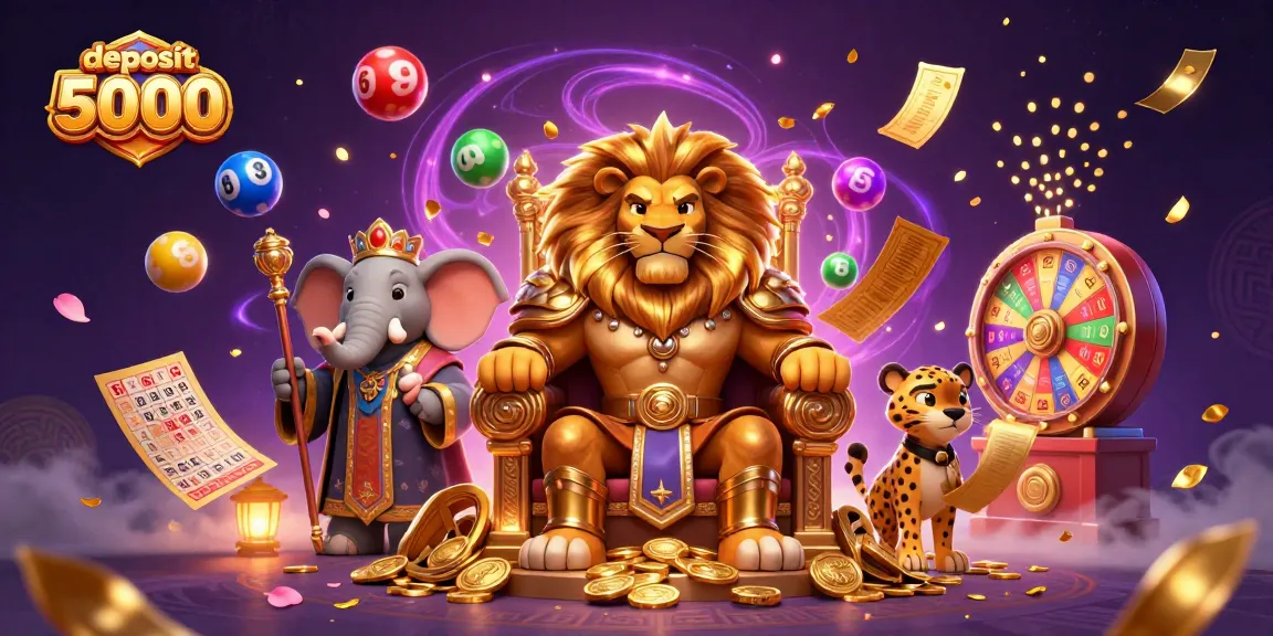 Experience thrilling gameplay at deposit 5000 with vibrant casino elements and charismatic characters.