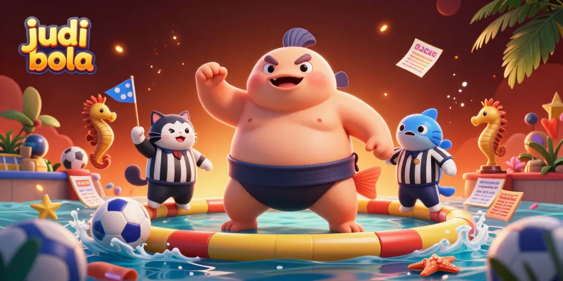 Engage in judi bola with dynamic sports betting action featuring fugu and seahorse characters.